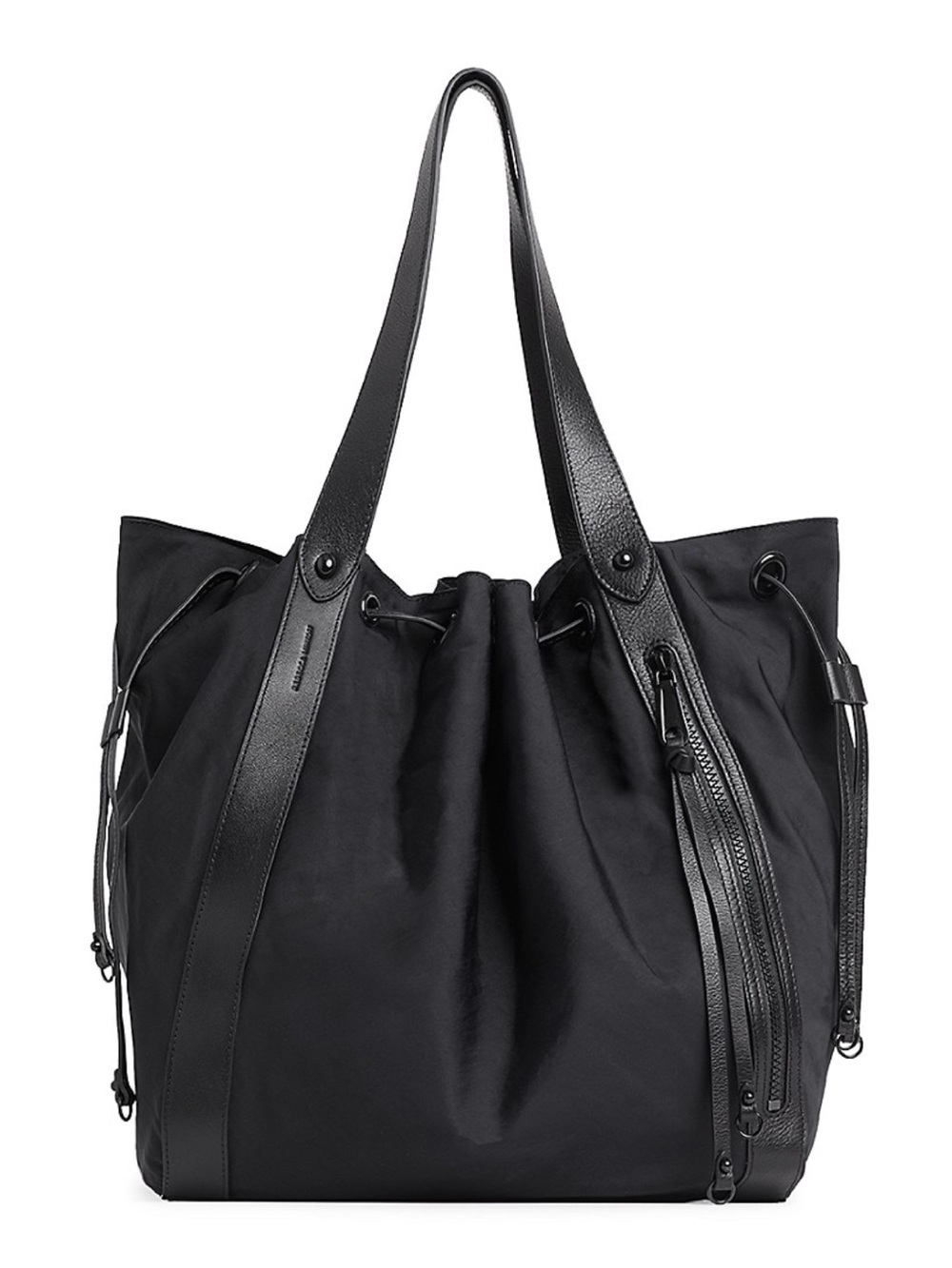 Rebecca Minkoff | M.A.B. Nylon Drawstring Tote Bag Gray / Black